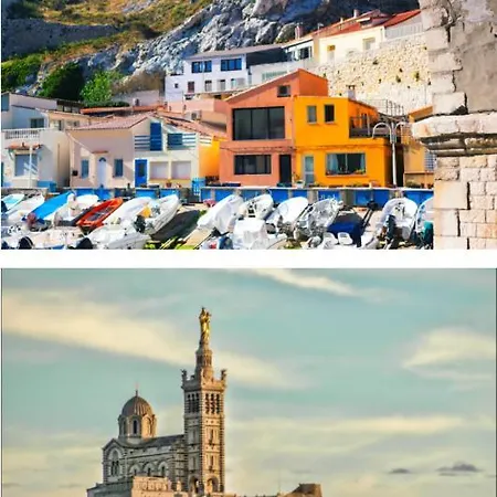 Chic Et Boheme A Endoume, A Deux Pas Du Vieux-port Appartamento